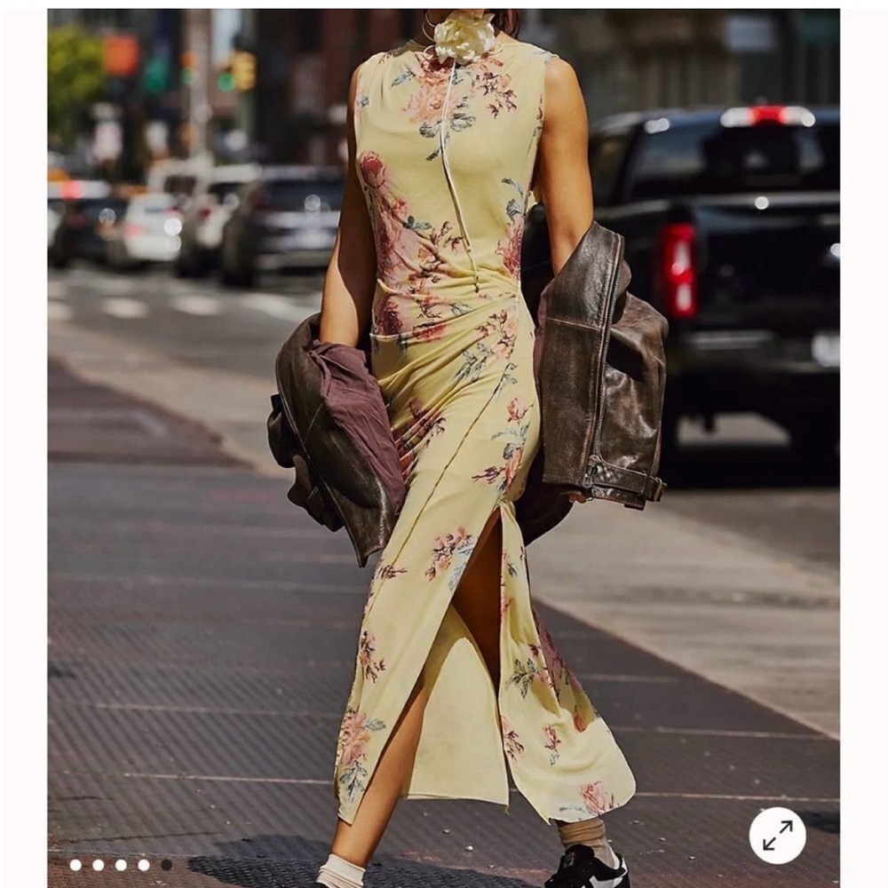 Free People Floral Midi Dress